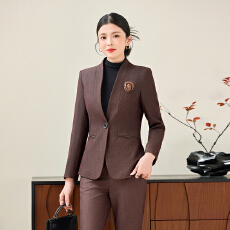 批发设计感高端洋气复古小西服女秋<b class='q'>冬</b>季新款百搭气质高级感系带两件套