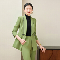 批发职业装西装套装女时尚气质女神范西服正装长袖秋冬装<b class='q'>美容师</b><b class='q'>工作服</b>