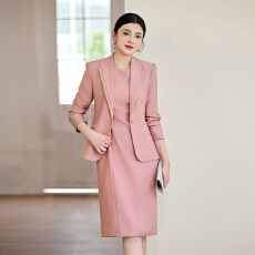 批发粉色高端西装套装女秋<b class='q'>冬</b>2025新款小个子气质职业西服工作服春秋款