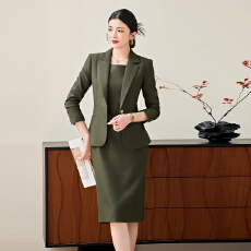 批发小西装外套女<b class='q'>夏</b>季薄款面试职业正装气质女神范高端连衣裙西服套装