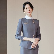 批发空姐制服职业装女高端售楼部案场<b class='q'>工作服</b><b class='q'>酒店</b>前台接待正式西装套裙