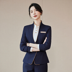 批发职业装西装套装女春秋高端售楼部会务接待工装中式<b class='q'>酒店</b>前台<b class='q'>工作服</b>