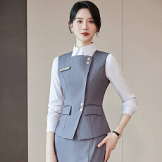 批发职业装女套装<b class='q'>酒店</b>前台工作服空姐气质餐饮收银<b class='q'>服务员</b>工装制服