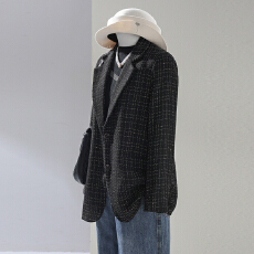 批发白色西装外套女2025新款休闲气质小个子上衣春秋季高级感<b class='q'>女士</b>西服