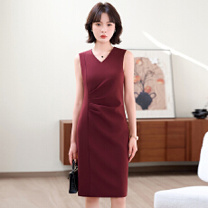 批发连衣裙女2025新款气质小个子法式港风复古收腰显瘦连衣裙