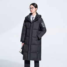 批发黑色羽绒棉服女2025新款冬季加厚珠宝店<b class='q'>酒店</b><b class='q'>工作服</b>职业西装领棉衣