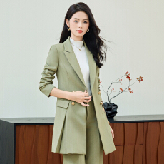 批发休闲中长款西装套装女2025新款春秋冬<b class='q'>职业装</b>气质工装<b class='q'>女士</b>西服正装
