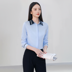 批发设计感气质<b class='q'>职业</b>女装衬衫2025秋季新款修身显瘦OL通勤百搭衬衫