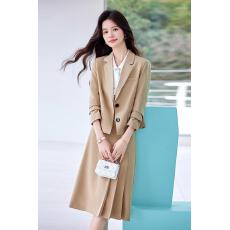 批发职业时尚通勤西服<b class='q'>女</b>2025春季新款英伦风<b class='q'>女</b>神范小众西装半身裙套装