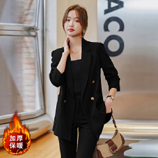 批发设计感气质职业<b class='q'>女装</b>外套2025秋季新款修身显瘦加棉通勤百搭西装