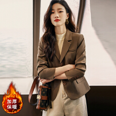 批发设计感气质职业<b class='q'>女装</b>外套2025秋季新款修身显瘦加棉通勤百搭西装