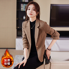批发设计感气质职业<b class='q'>女装</b>外套2025秋季新款修身显瘦加棉通勤百搭西装