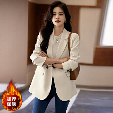 批发设计感气质职业<b class='q'>女装</b>外套2025秋季新款修身显瘦加棉通勤百搭西装