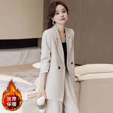 批发设计感气质职业<b class='q'>女装</b>外套2025秋季新款修身显瘦加棉通勤百搭西装