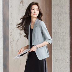 批发白领职业面试西装套装女<b class='q'>夏</b>季薄款教师职业高级感正装职场西服外套