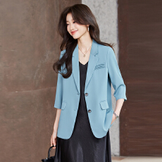 批发白领职业面试西装套装女<b class='q'>夏</b>季薄款教师职业高级感正装职场西服外套