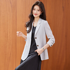 批发白领职业面试西装套装女<b class='q'>夏</b>季薄款教师职业高级感正装职场西服外套