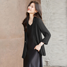 批发白领职业面试西装套装女<b class='q'>夏</b>季薄款教师职业高级感正装职场西服外套