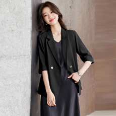批发白领职业面试西装套装女<b class='q'>夏</b>季薄款教师职业高级感正装职场西服外套