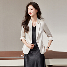 批发白领职业面试西装套装女<b class='q'>夏</b>季薄款教师职业高级感正装职场西服外套