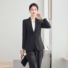 批发白领职业面试西装套装女<b class='q'>夏</b>季薄款教师职业高级感正装职场西服外套