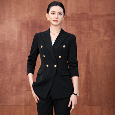 批发春<b class='q'>秋</b>新款藏青色西装套装裙女时尚气质工作服名媛小香风职业装正装