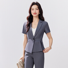 批发<b class='q'>夏季</b>西装套装女薄款珠宝店酒店前台售楼部职业装<b class='q'>工作服</b>西服套装