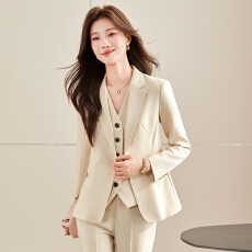 批发白领职业面试<b class='q'>西装</b>套装女夏季薄款教师职业高级感正装职场西服外套