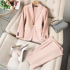 批发白领职业面试<b class='q'>西装</b>套装女夏季薄款教师职业高级感正装职场西服外套