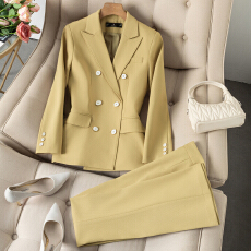 批发白领职业面试<b class='q'>西装</b>套装女夏季薄款教师职业高级感正装职场西服外套