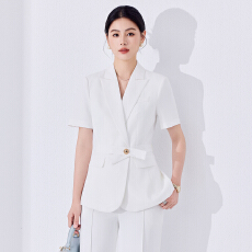 批发白领职业面试<b class='q'>西装</b>套装女夏季薄款教师职业高级感正装职场西服外套