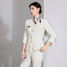 批发白领职业面试西装<b class='q'>套装</b>女夏季薄款教师职业高级感正装职场西服外套