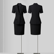 批发白领职业面试西装套装女夏季薄款教师职业高级感正装职场西服外套