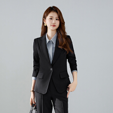 批发白领职业面试西装套装女夏季薄款教师职业高级感正装职场西服外套