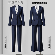 批发白领职业面试西装套装女夏季薄款教师职业高级感正装职场西服外套