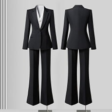 批发白领职业面试西装套装女夏季薄款教师职业高级感正装职场西服外套