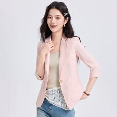 批发白领职业面试西装套装女夏季薄款教师职业高级感正装职场西服外套