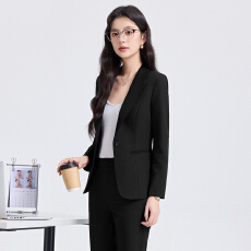批发白领职业面试西装套装女夏季薄款教师职业高级感正装职场西服外套