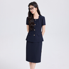 批发白领职业面试西装套装女夏季薄款教师职业高级感正装职场西服外套