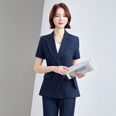 批发白领职业面试西装套装女夏季薄款教师职业高级感正装职场西服外套