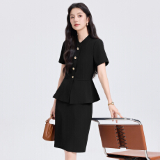 批发白领职业面试西装套装女夏季薄款教师职业高级感正装职场西服外套