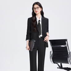 批发白领职业面试西装套装女夏季薄款教师职业高级感正装职场西服外套
