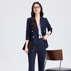 批发白领职业面试西装套装女夏季薄款教师职业高级感正装职场西服外套