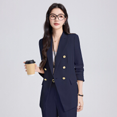 批发白领职业面试西装套装女夏季薄款教师职业高级感正装职场西服外套