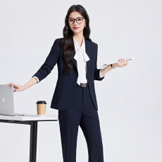 批发白领职业面试西装套装女夏季薄款教师职业高级感正装职场西服外套