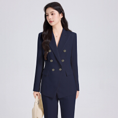 批发白领职业面试西装套装女夏季薄款教师职业高级感正装职场西服外套