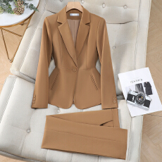 批发高端西装套装女2026长袖职业气质双排扣西服珠宝店<b class='q'>酒店</b>接待<b class='q'>工作服</b>