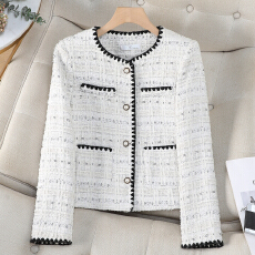 批发小香风外套女2026春<b class='q'>秋</b>季新款今年流行韩系百搭小个子短款休闲上衣