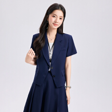 批发白领职业面试西装套装女夏季薄款教师职业高级感正装职场西服外套