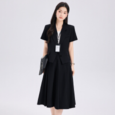 批发白领职业面试西装套装女夏季薄款教师职业高级感正装职场西服外套